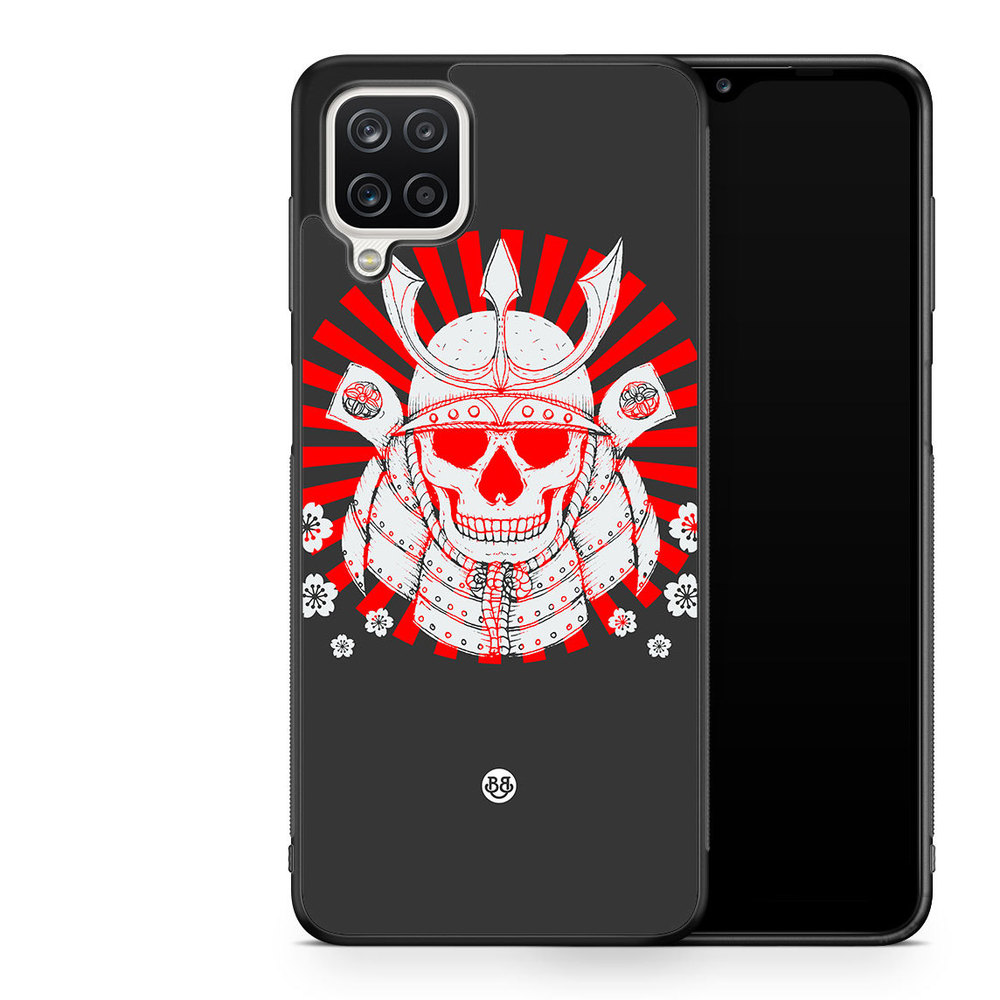 Samsung Galaxy A12 Case - Samurai skull