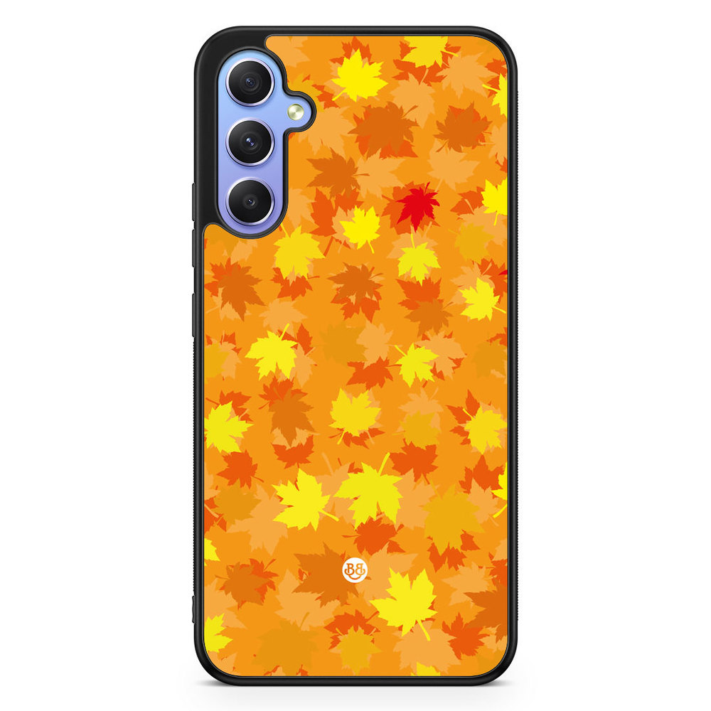 Samsung Galaxy A34 5G Case - Orange leaves