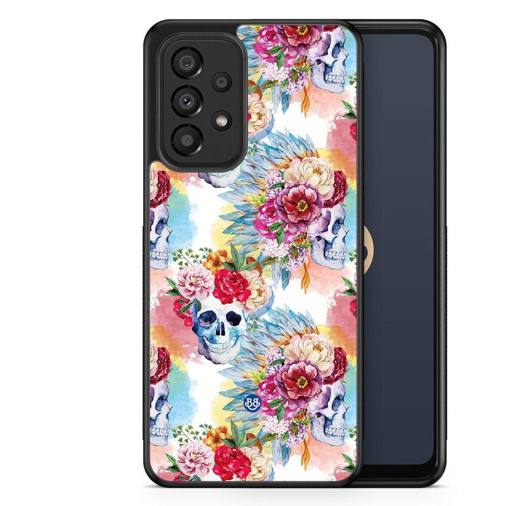 Samsung Galaxy A33 5G Case - Skulls And Flowers