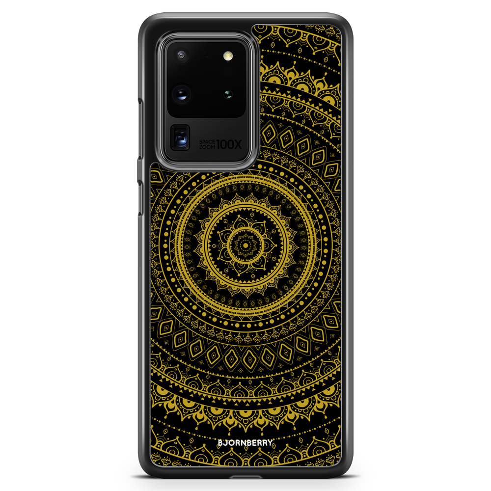 Samsung Galaxy S20 Ultra Case - Black Gold Mandala