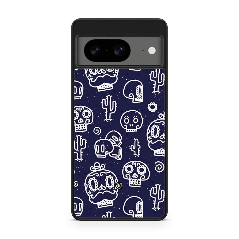 Google Pixel 8 Case - Oldschool Skulls