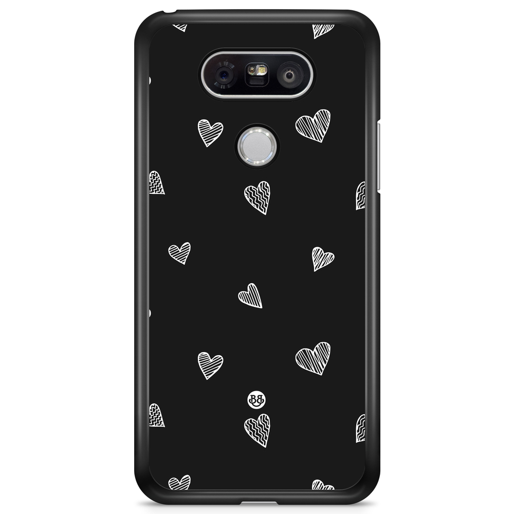 LG G5 Case - Black & White Hearts
