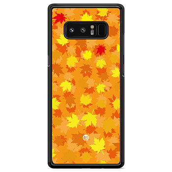 Samsung Galaxy Note 8 Skal - Orange/Röda Löv