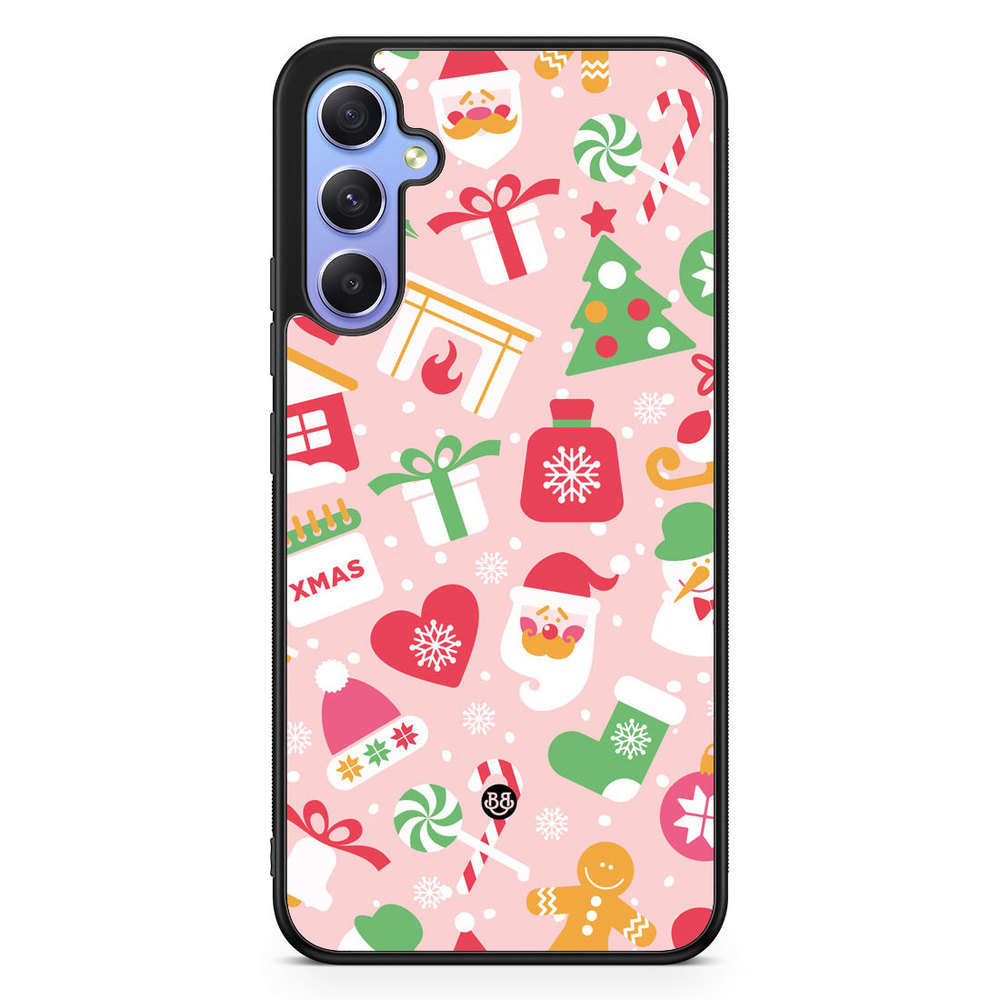 Samsung Galaxy A34 5G Case - Pink Christmas