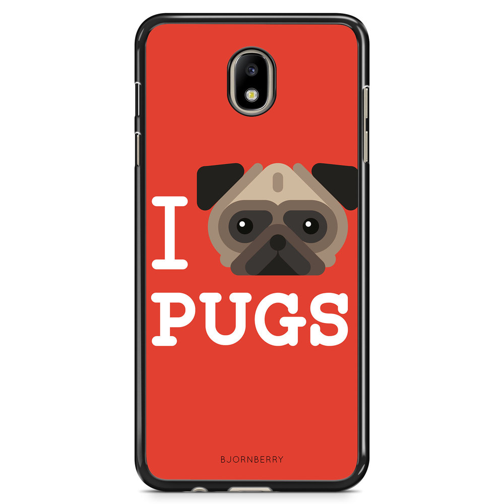 Samsung Galaxy J7 (2017) Case - I Love Pugs