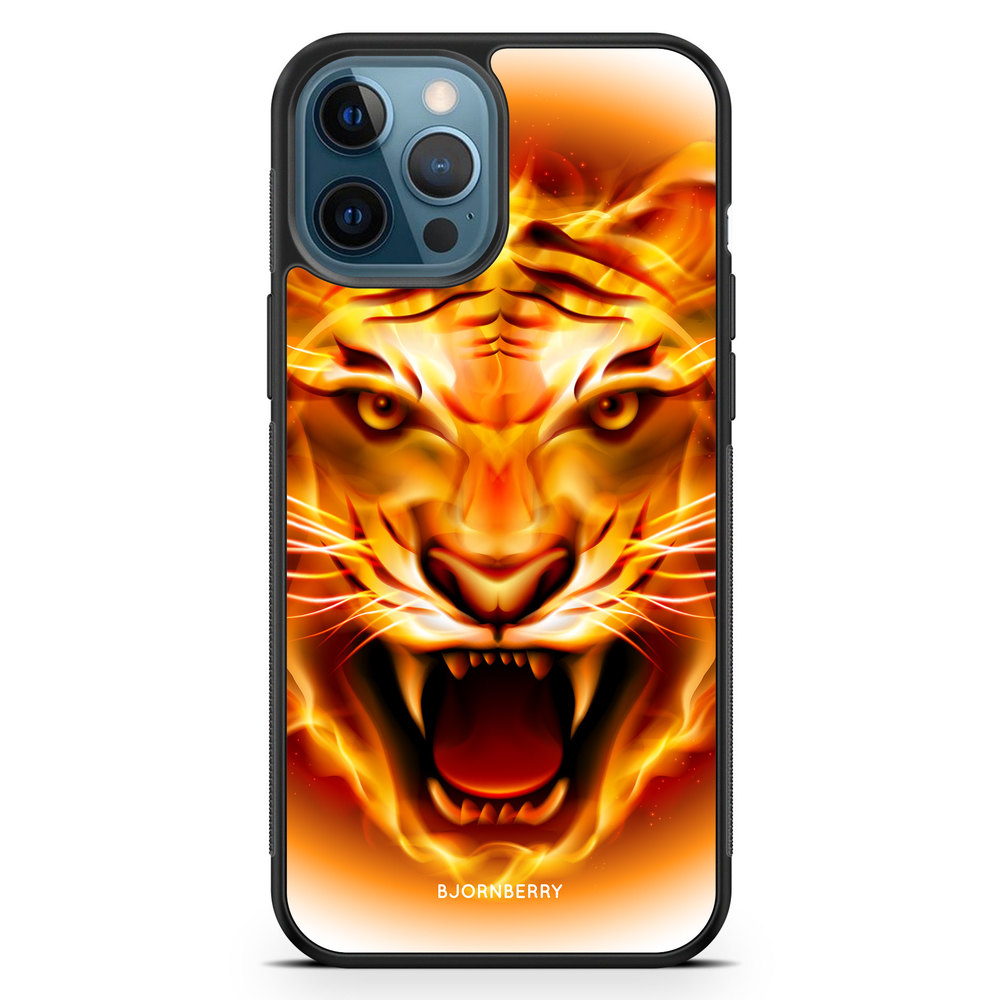 iPhone 12 Pro Case - Flames Tiger