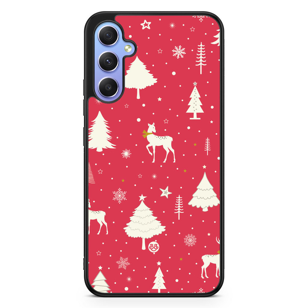 Samsung Galaxy A34 5G Case - Red Christmas