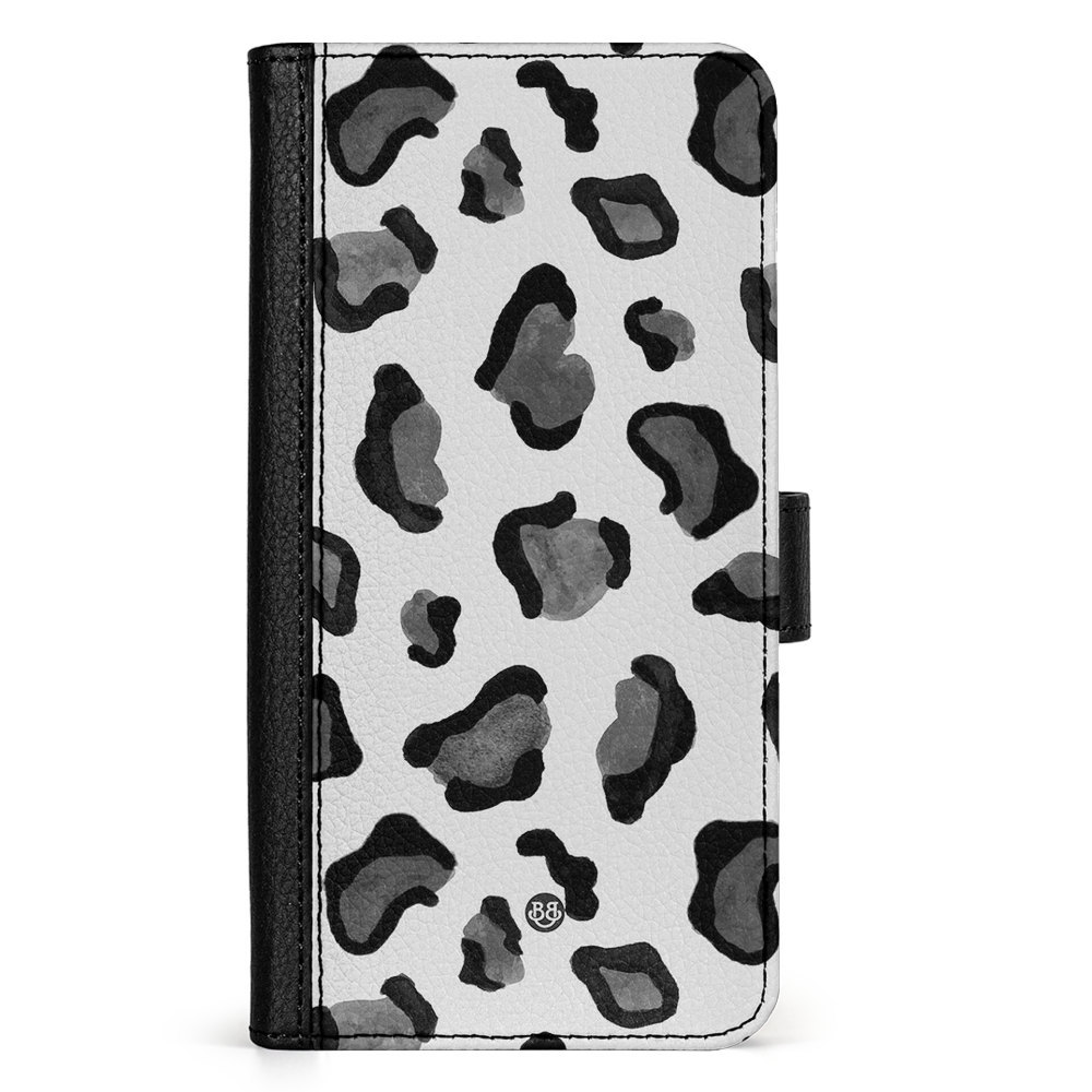 Xiaomi Redmi Note 12 Pro 5G Wallet Case - Grey Leopard