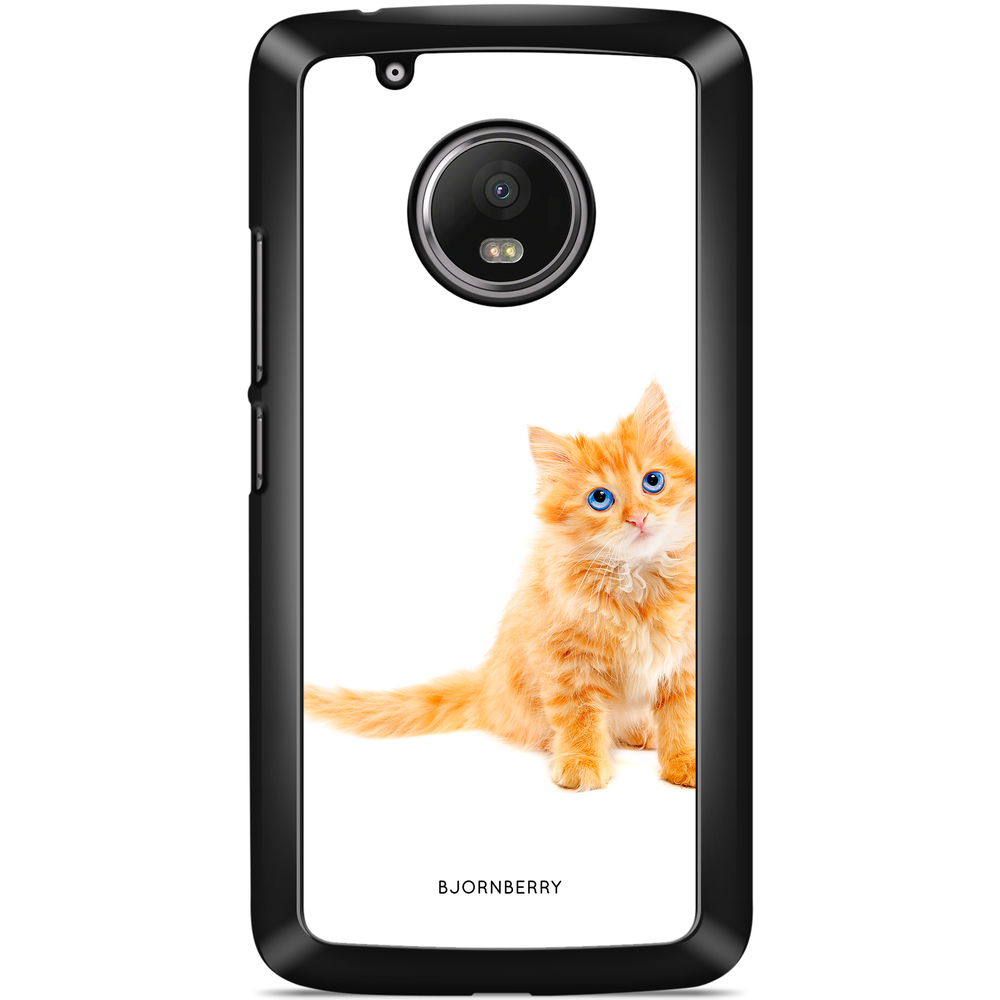 Moto G5 Plus Case - Small Brown Cat