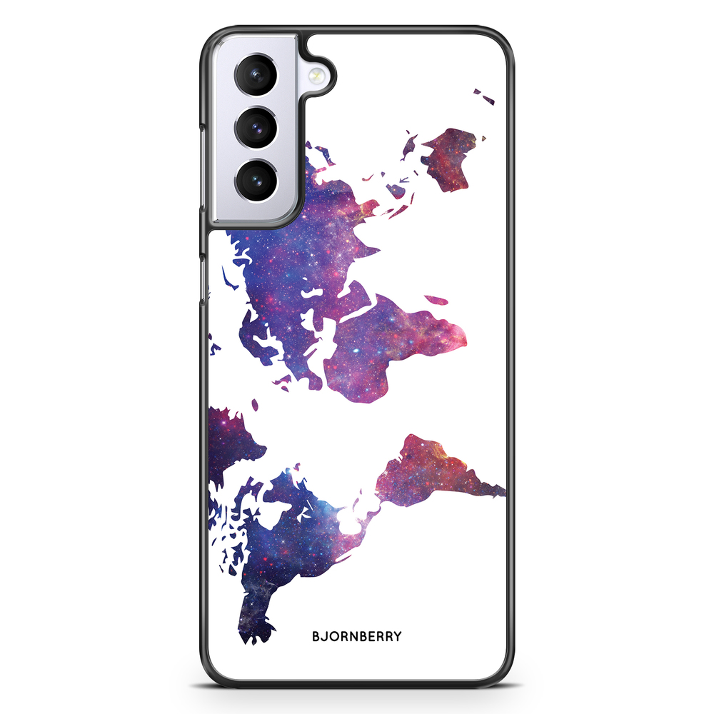 Samsung Galaxy S21 Plus Skal - Världkarta Rymd | Mobilskal & Mobilfodral BJORNBERRY