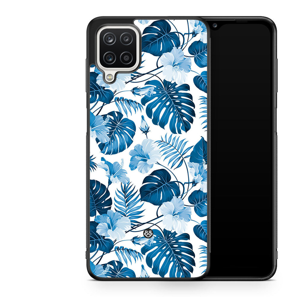 Samsung Galaxy A12 Case - Blue Flowers