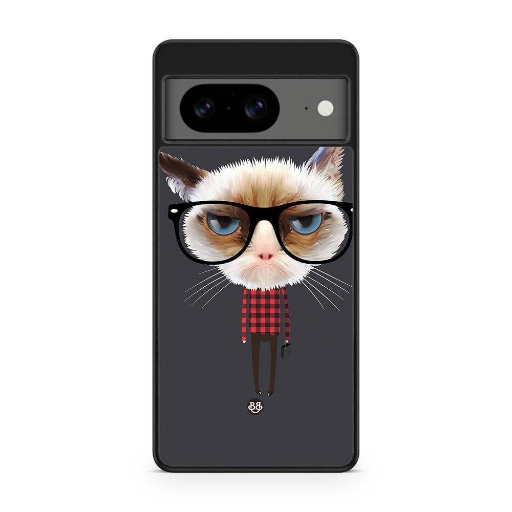 Google Pixel 8 Case - Hipster Cat