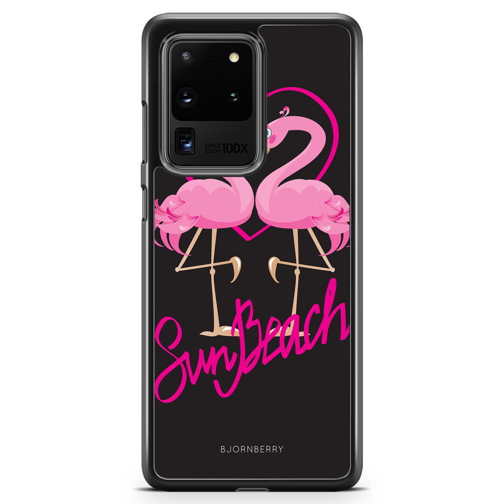 Samsung Galaxy S20 Ultra Case - Sun Beach Flamingo