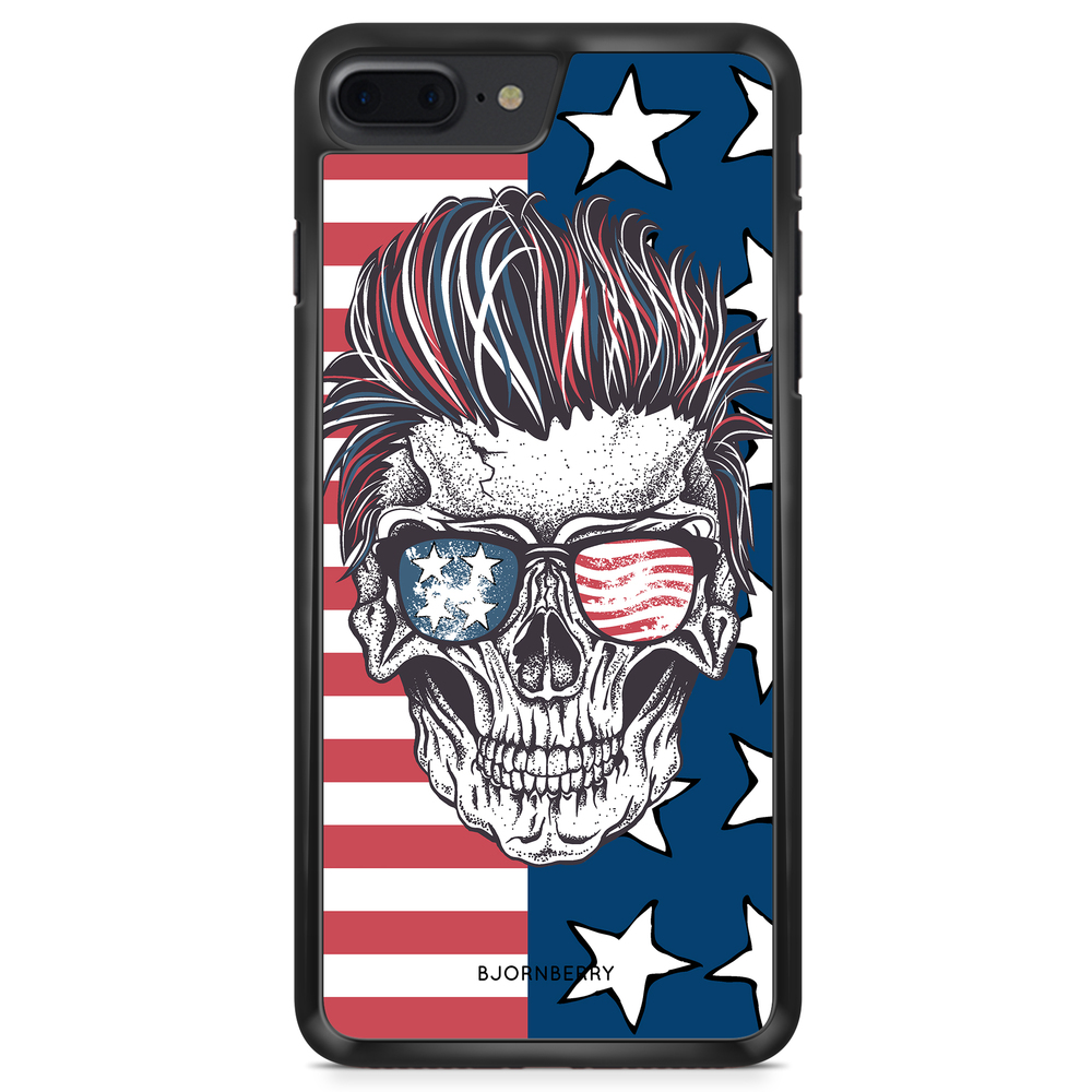 iPhone 8 Plus Case - USA Skull
