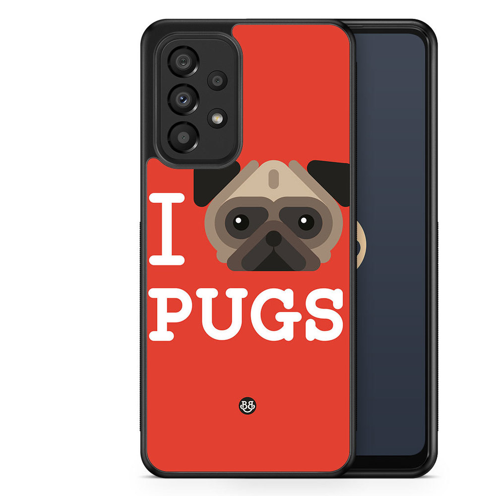 Samsung Galaxy A33 5G Case - I Love Pugs