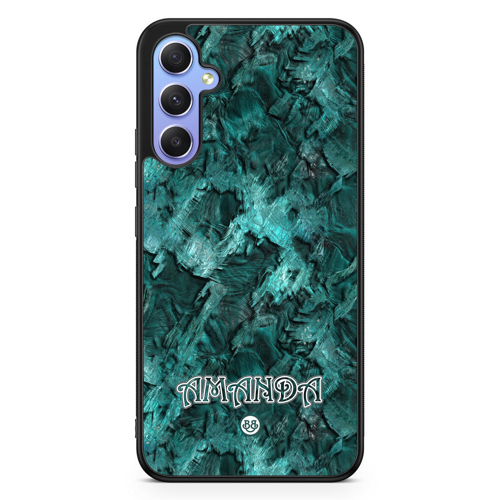 Samsung Galaxy A34 5G Custom Skal - Green Name