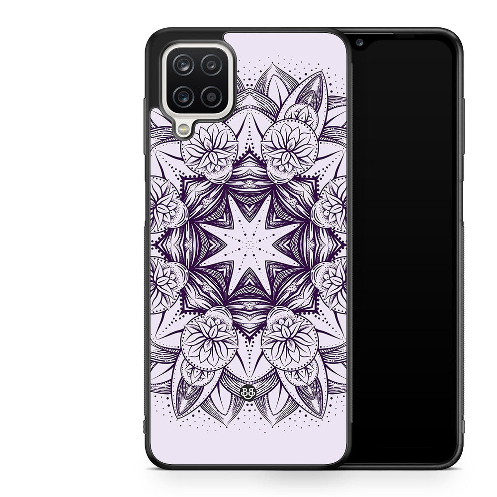 Samsung Galaxy A12 Case - Purple Mandala