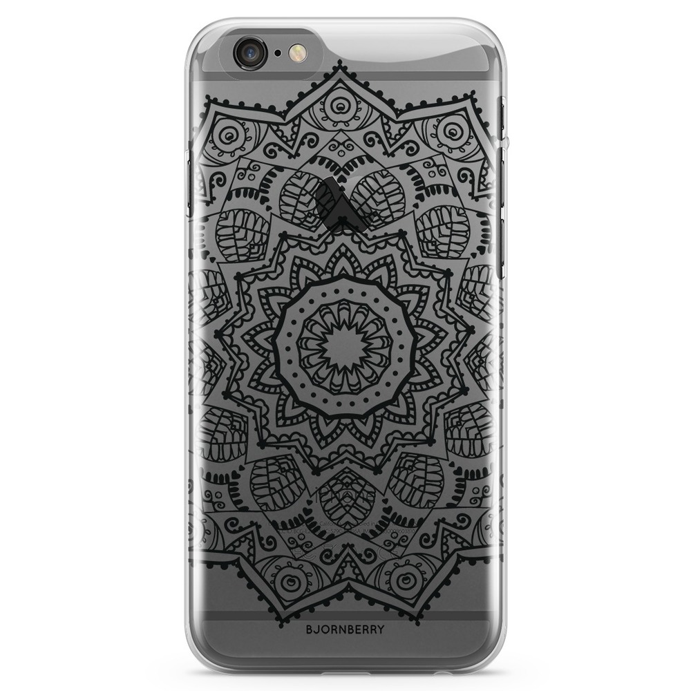 iPhone 6 Plus/6s Plus TPU Case - Black Mandala
