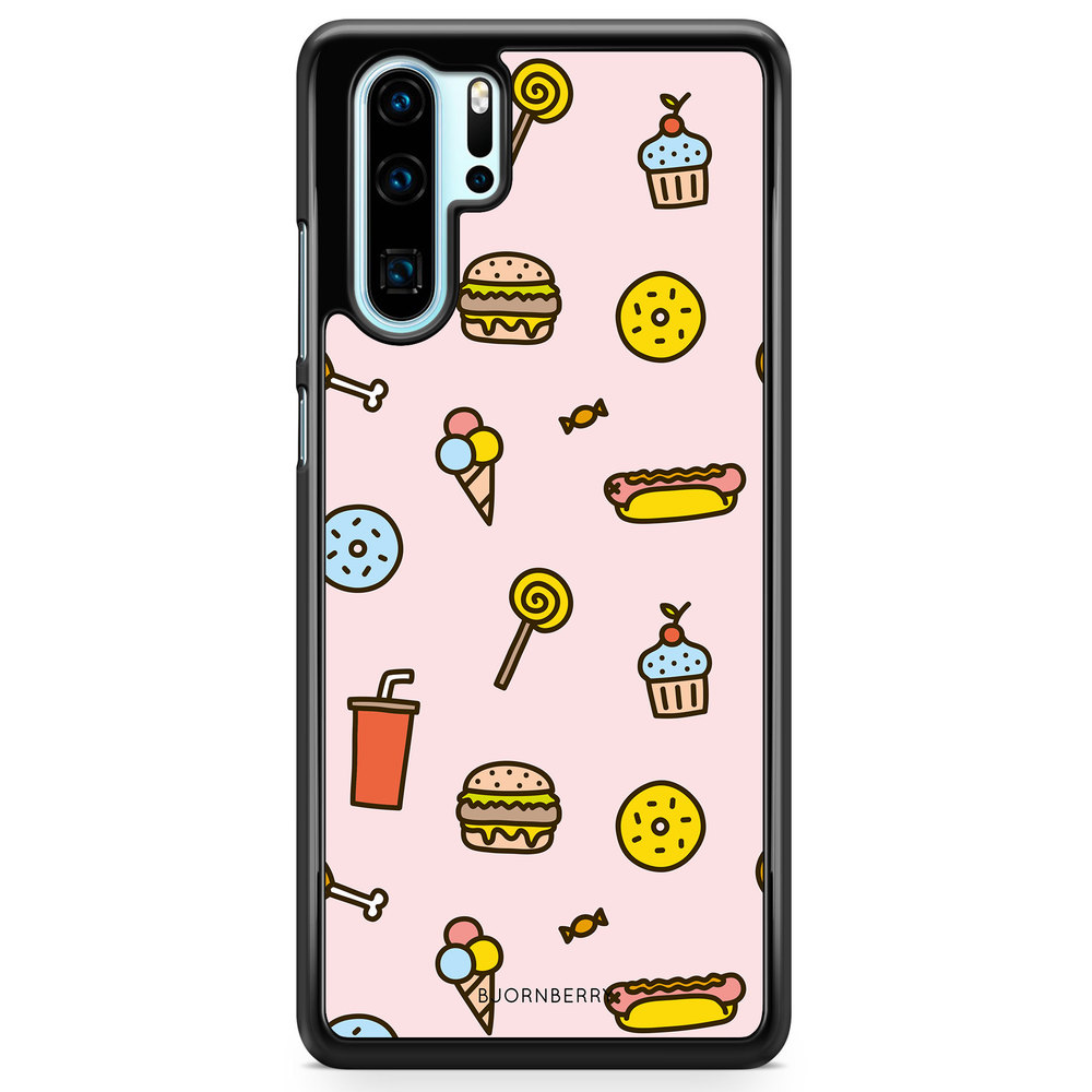 Huawei P30 Pro Case - Junk Food Pattern