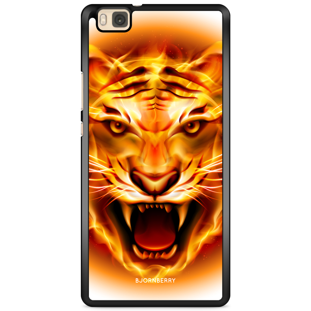 Huawei P8 Lite Case - Flames Tiger