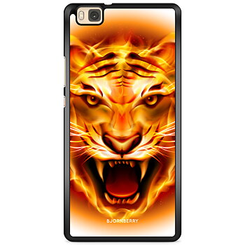 Huawei P8 Lite Case - Flames Tiger