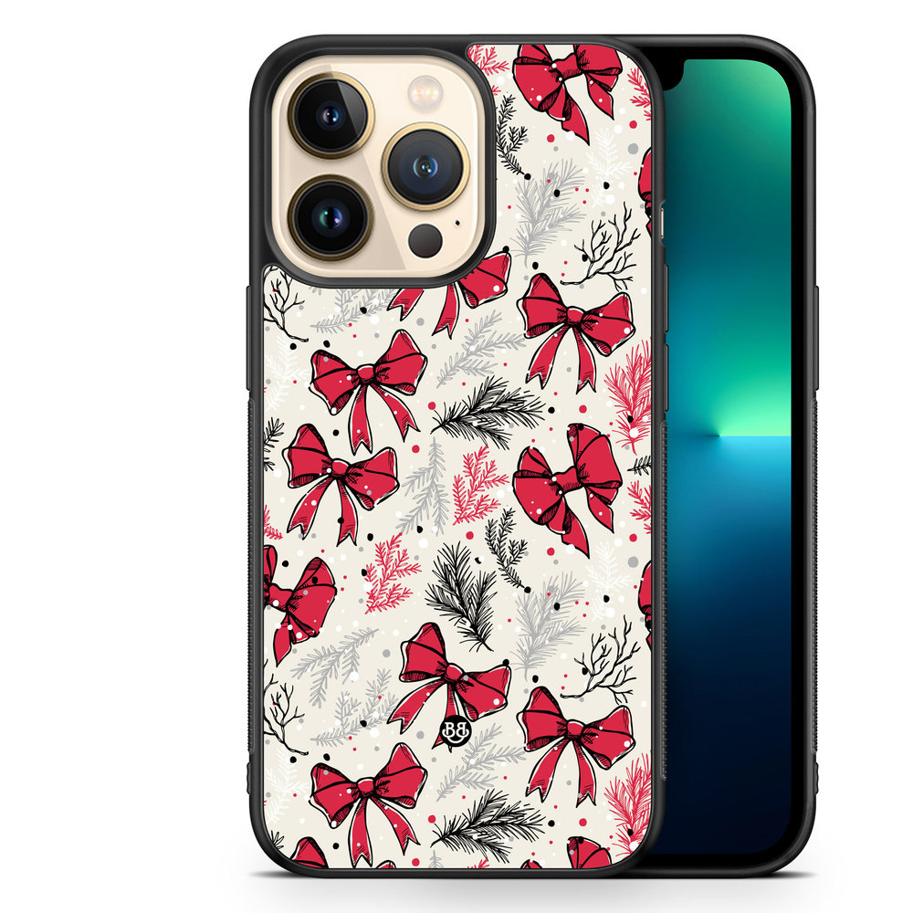 iPhone 13 Pro Case - Christmas Bows