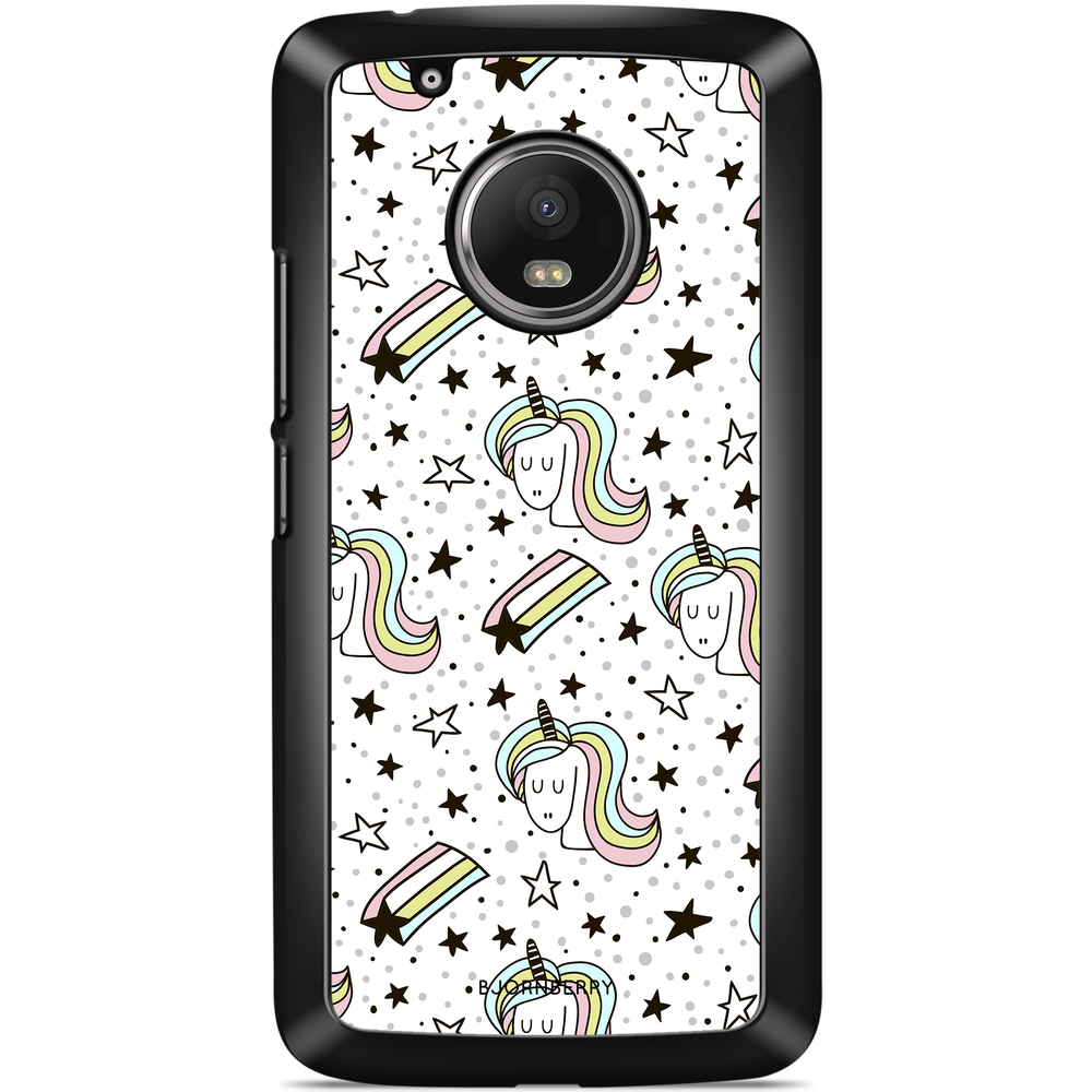 Moto G5 Plus Case - Unicorn Pattern
