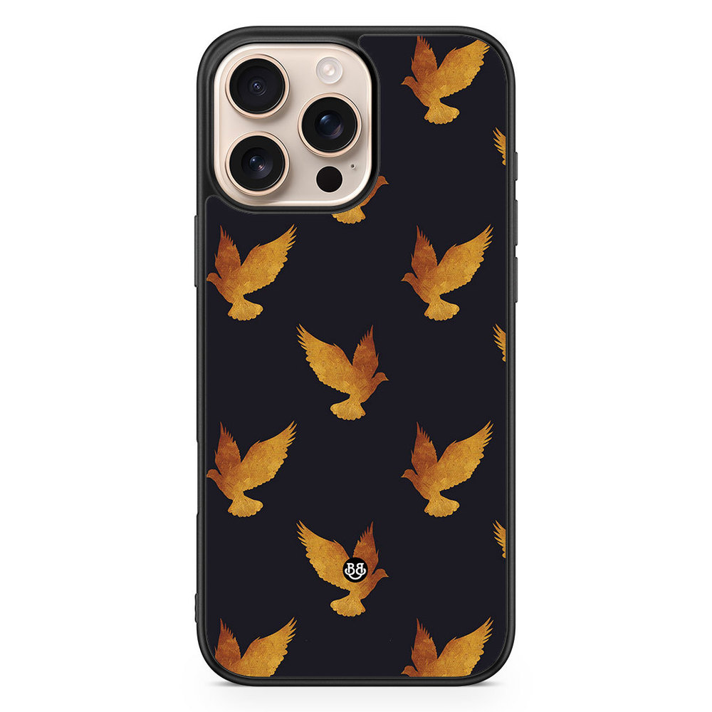 iPhone 16 Pro Max Case - Golden Doves