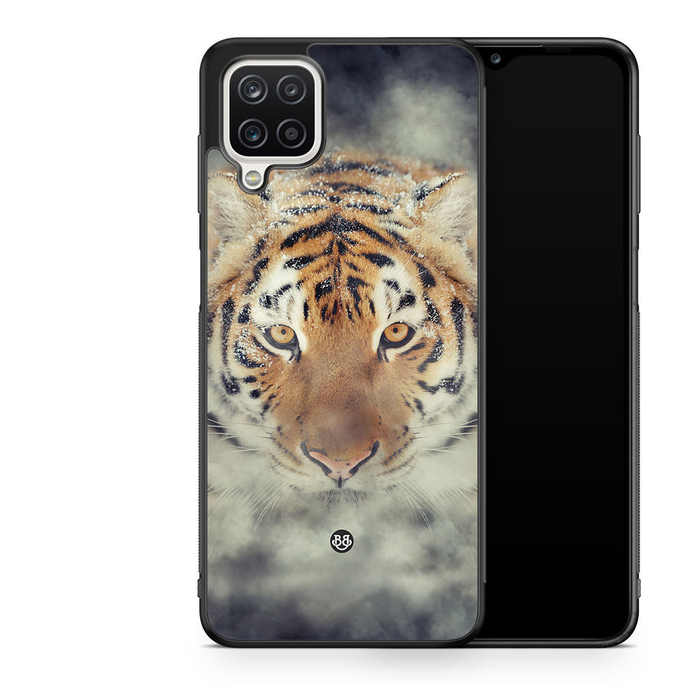 Samsung Galaxy A12 Case - Tiger smoke