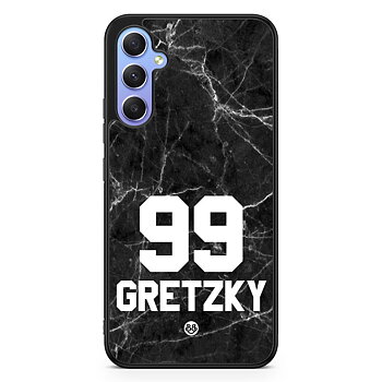 Samsung Galaxy A34 5G Custom Skal - Black Marmor Number