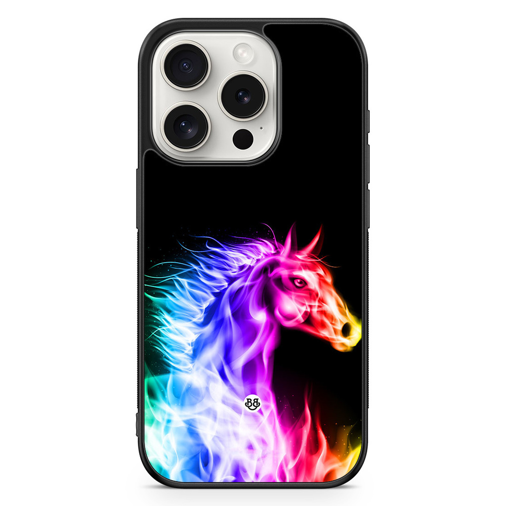 iPhone 15 Pro Case - Flames Horse