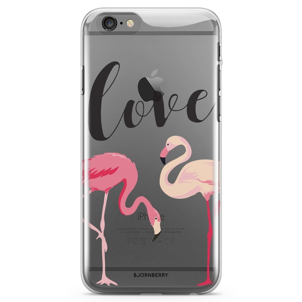 iPhone 6 Plus/6s Plus TPU Case - Love Flamingo