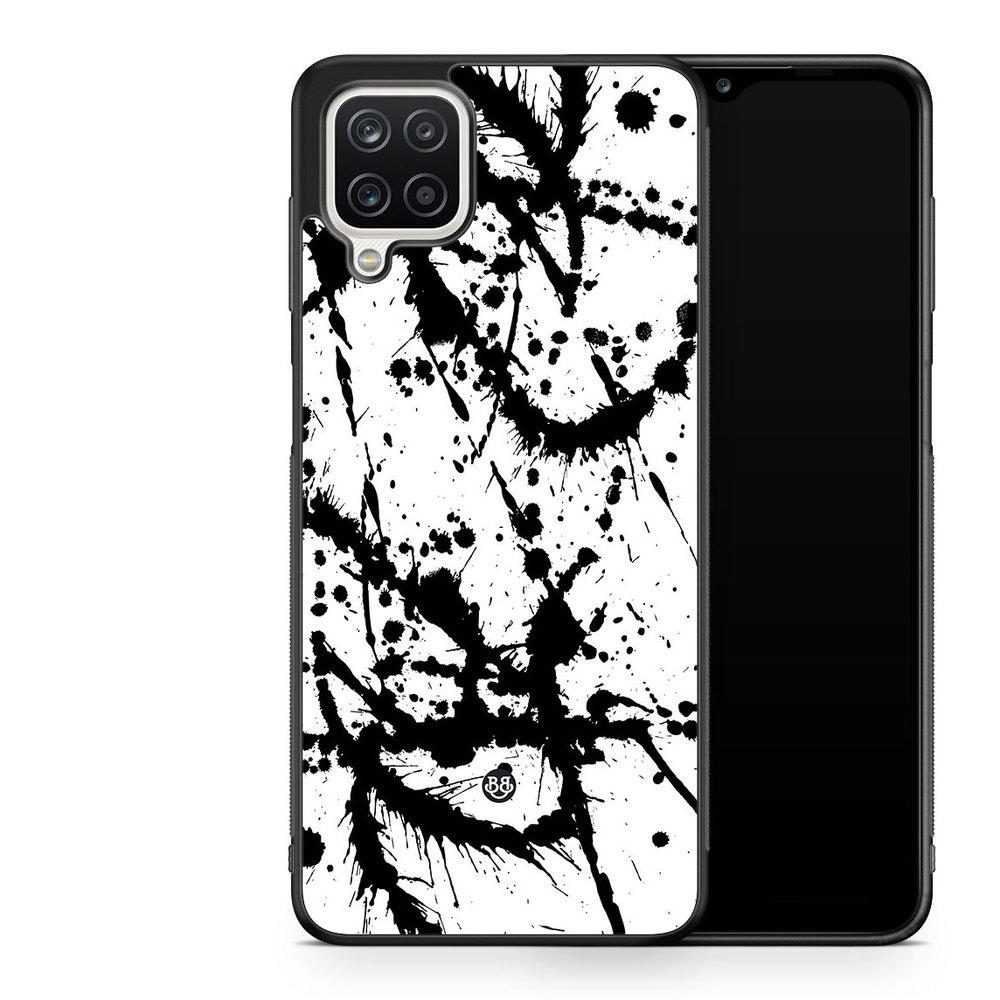 Samsung Galaxy A12 Case - Black Blot