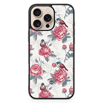 iPhone 16 Pro Max Case - Roses and Birds