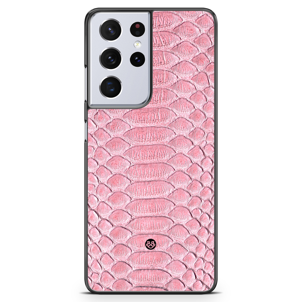 Samsung Galaxy S21 Ultra Case - Salmon Snake