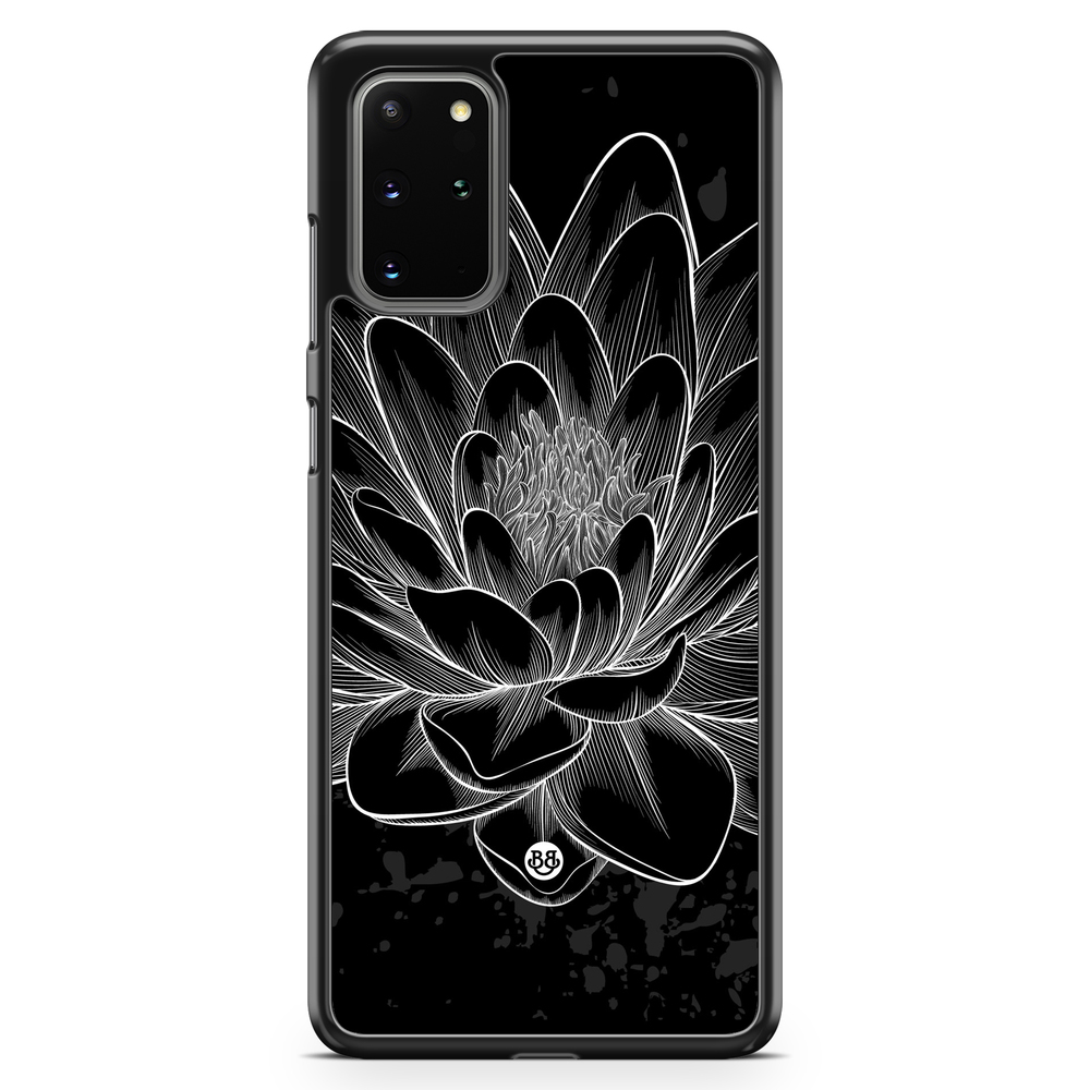 Samsung Galaxy S20 Plus Case - Black/White Lotus
