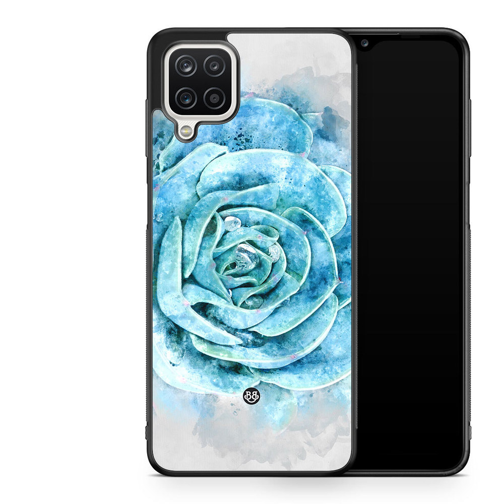 Samsung Galaxy A12 Case - Blue Cactus