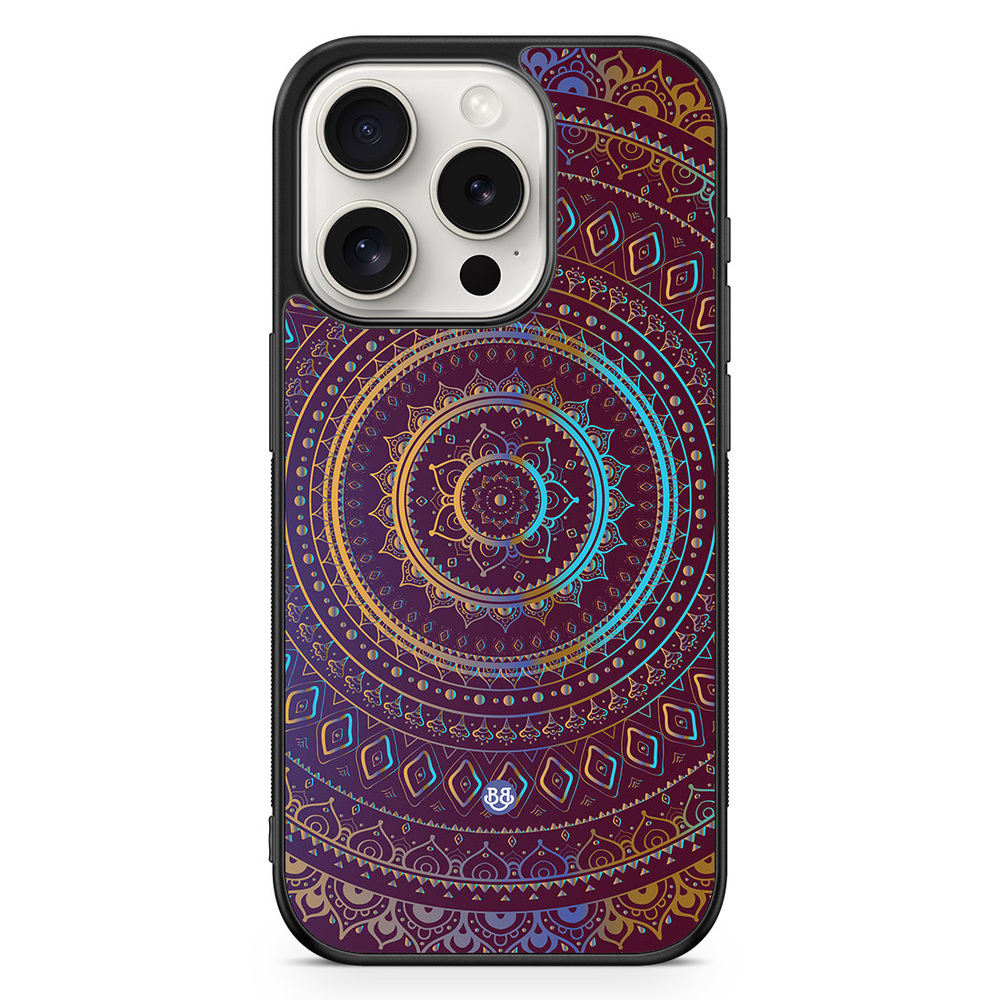 iPhone 15 Pro Case - Purple Mandala