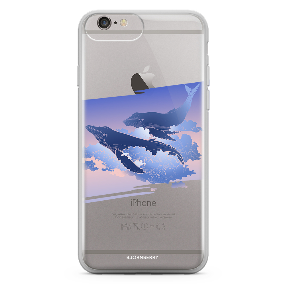 iPhone 6 Plus/6s Plus Fashion Skal - Flygande valar