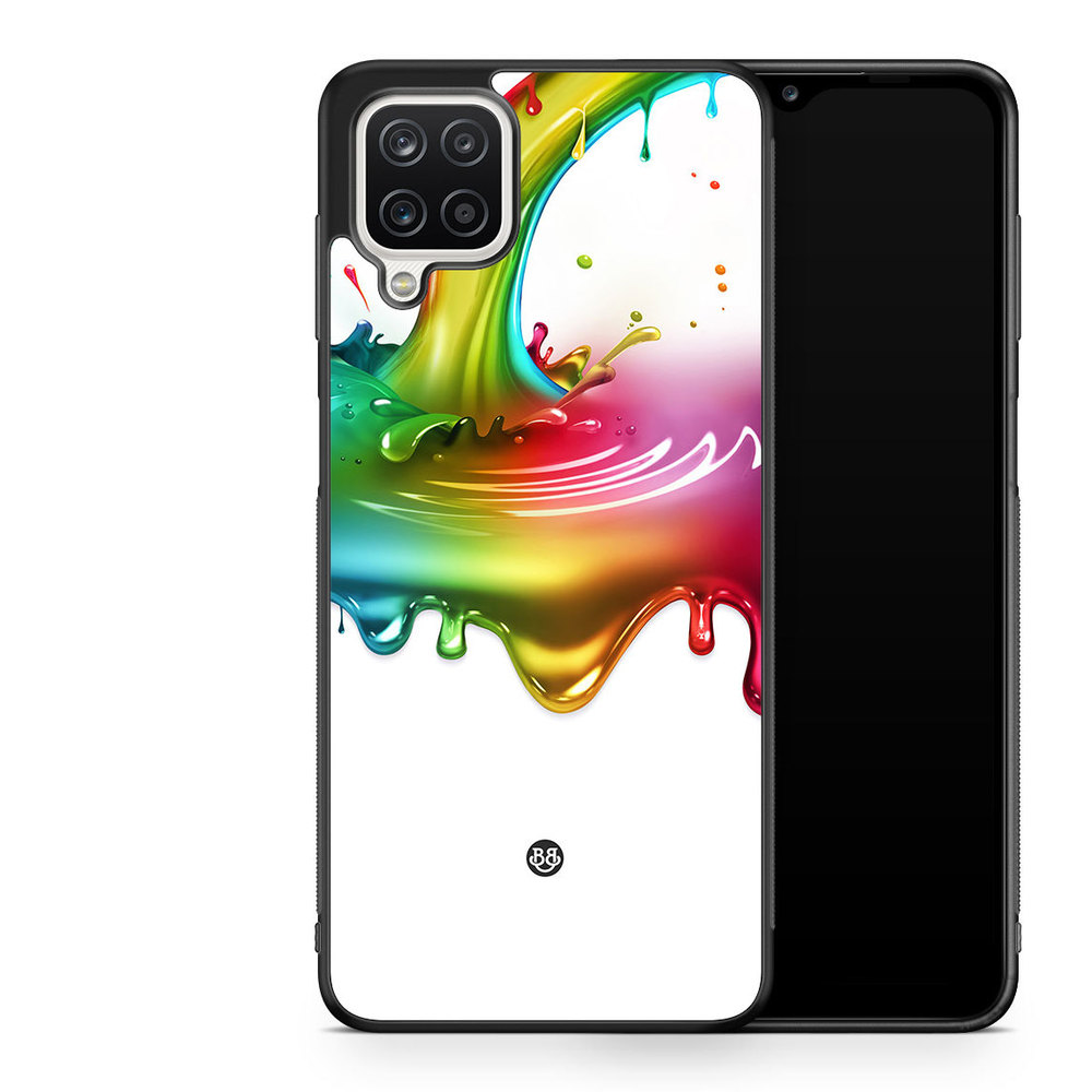 Samsung Galaxy A12 Case - Rainbow Splash