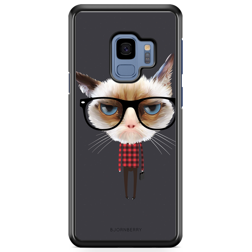 Samsung Galaxy S9 Case - Hipster Cat