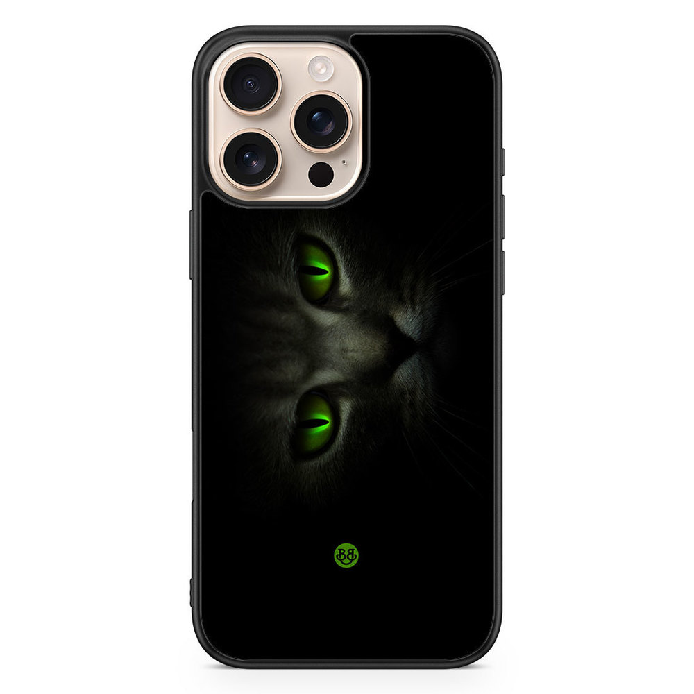 iPhone 16 Pro Max Case - Green Cat Eyes