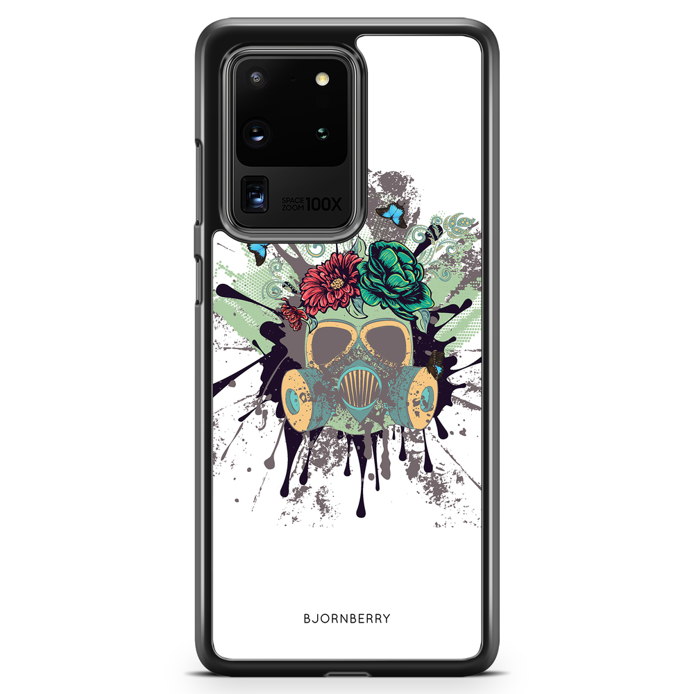 Samsung Galaxy S20 Ultra Case - Gas Mask Flowers