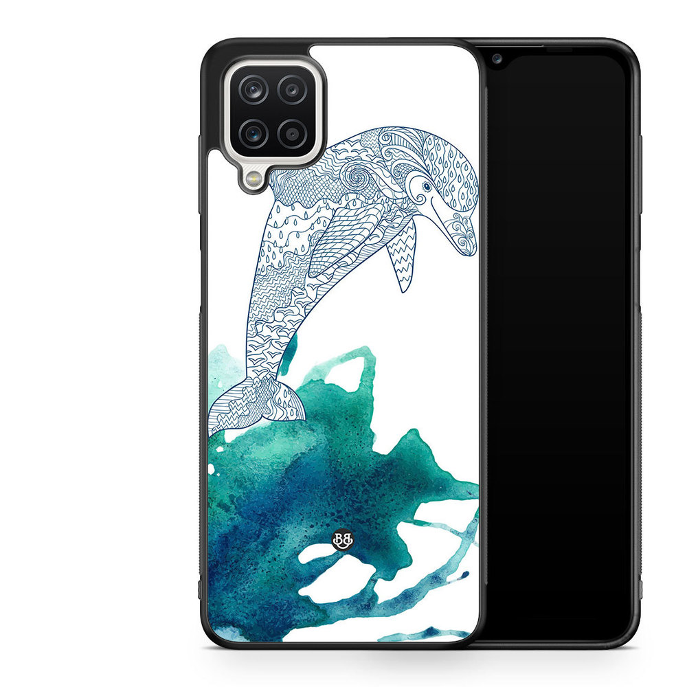 Samsung Galaxy A12 Case - Mandala Dolphin