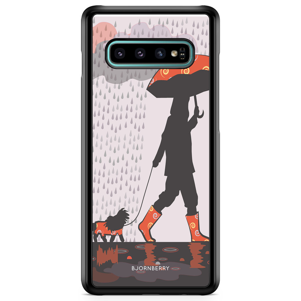 Samsung Galaxy S10 Case - Walking In The Rain