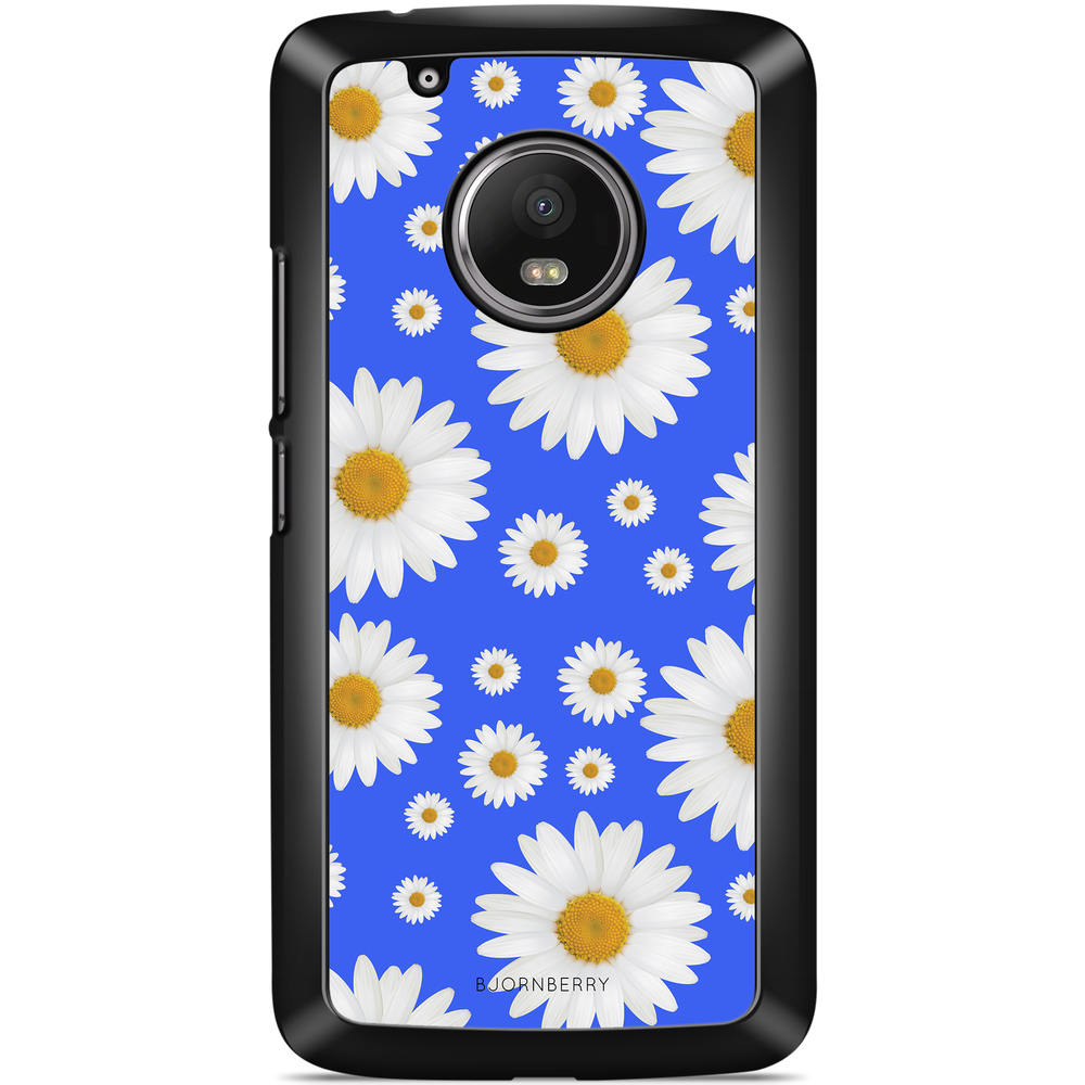 Moto G5 Plus Case - Blue Daisy Flowers