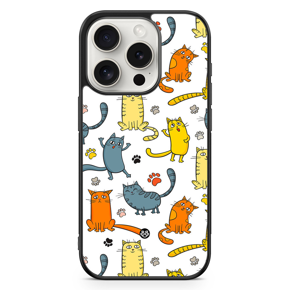 iPhone 15 Pro Case - Cat Pattern