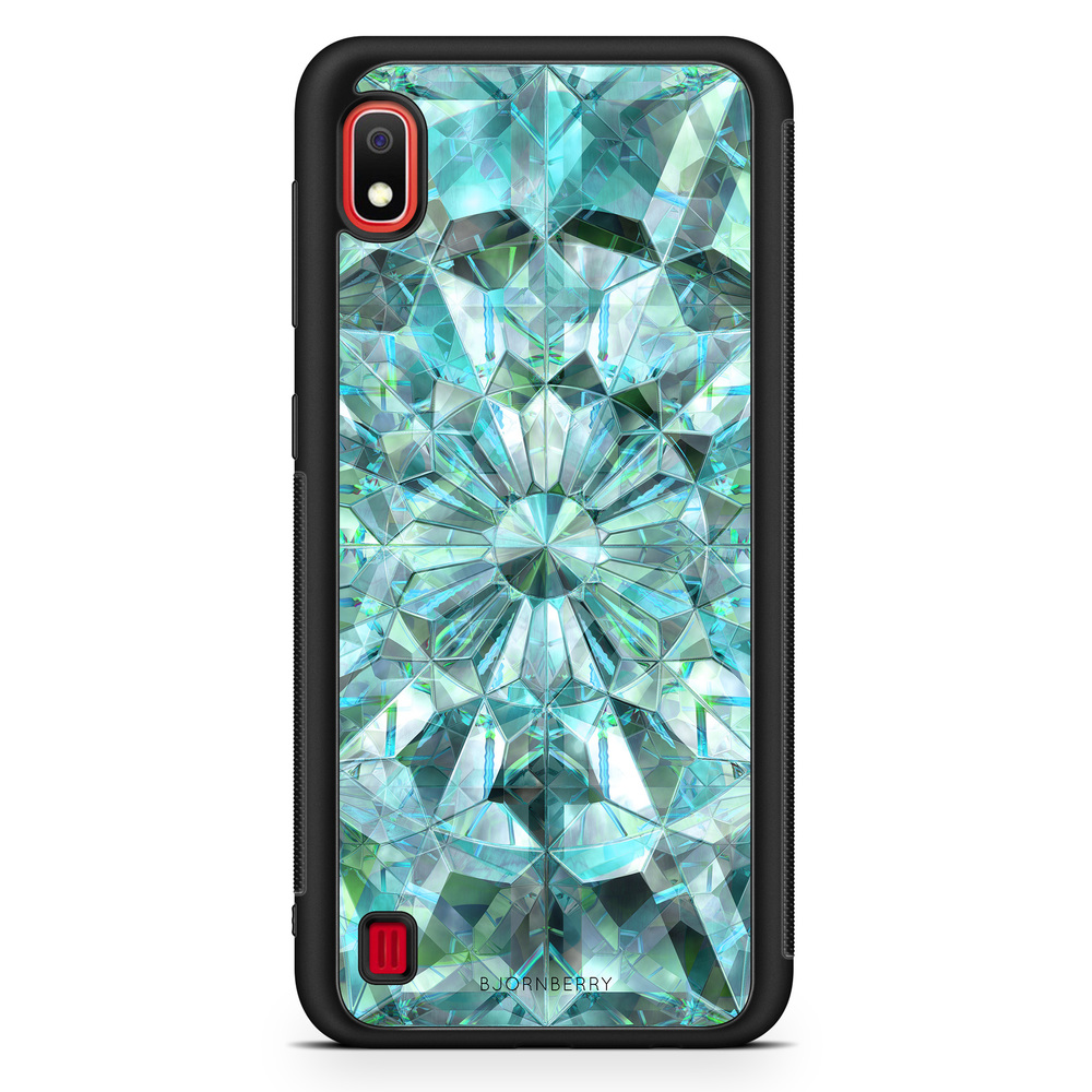 Samsung Galaxy A10 Case - Green Crystals