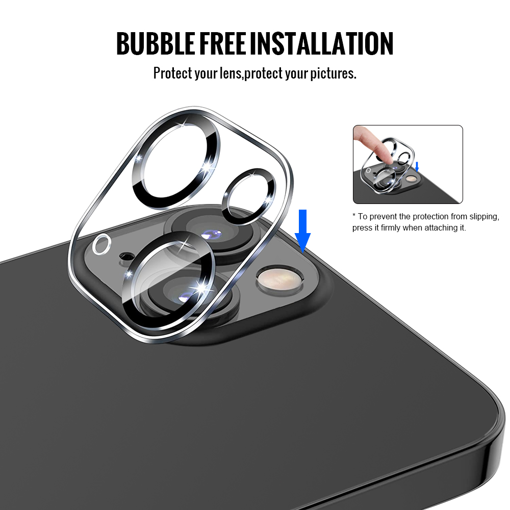 Bjornberry iPhone 15 Plus Camera Lens Protector - Tempered Glas - 3