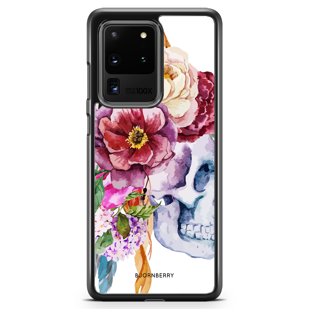 Samsung Galaxy S20 Ultra Case - Skull & Flowers